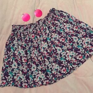 F21 Floral circle skirt